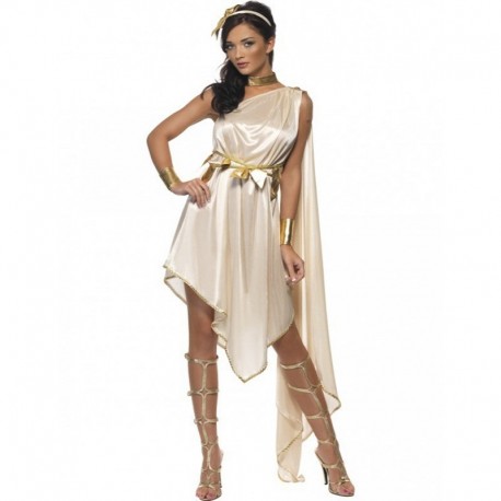 Costume da Dea Greca color Crema in Offerta 