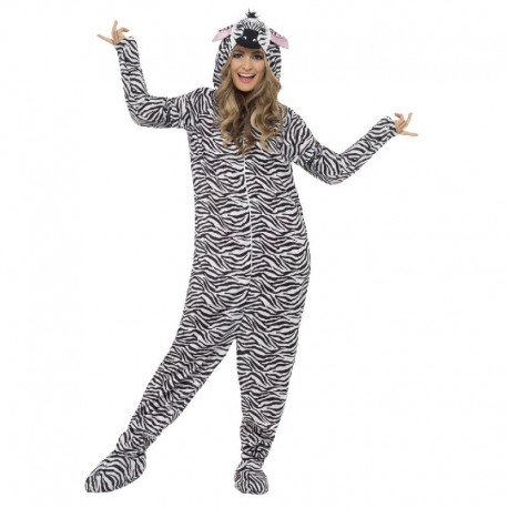 Costume da Zebra Bianco e Nero in Offerta