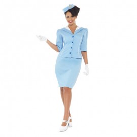 Costume da Hostess Aereo Azzurro Online