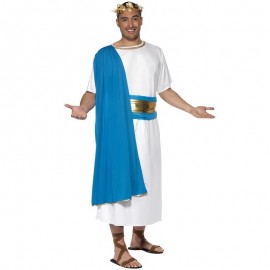 Compra Costume da Senatore Romano Blu e Bianco 