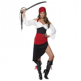 Costume da Piratessa con Gonna Nera Economico