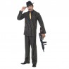 Costume da Gangster Oro e Nero Online