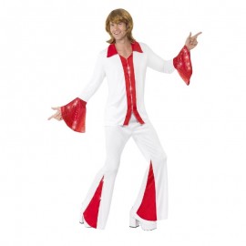 Costume da Super Trooper Bianco e Rosso Uomo Online