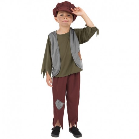 Costume da Bambino Povero Verde Online