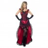 Costume da Bordello Western Bordeaux Economico