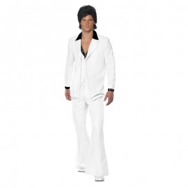 Costume da Anni 70 Bianco Online