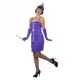Costume da Flapper Viola in Offerta 