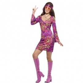 Costume da Hippie Chick Multicolore Online