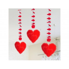 3 Ciondoli a Cuore 75 cm Shop