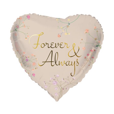 Palloncino Cuore con scritta Forever & Always 45 cm Shop