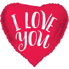 Palloncino Cuore Rosso I Love You 45 cm Shop