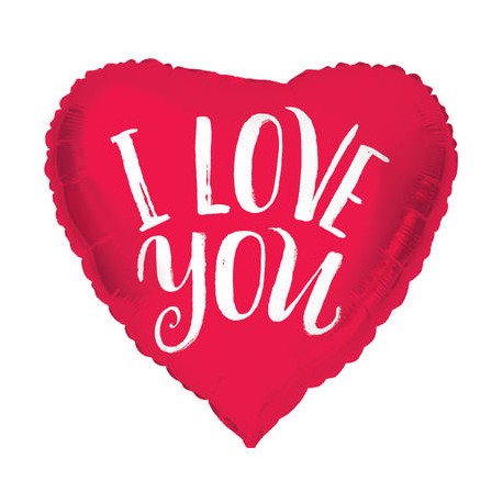 Palloncino Cuore Rosso I Love You 45 cm Shop