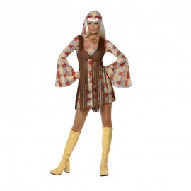 Costume da Hippie Stampato anni 60 Donna Online