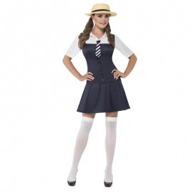 Costume Nero da Scolaretta Ragazza Economico