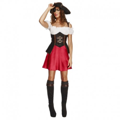 Costume da Pirata Nero Donna Economico