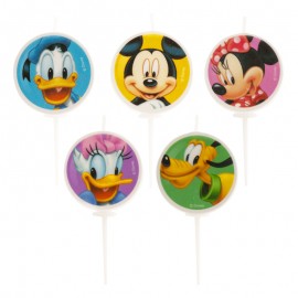 5 Candele Mickey & Friends 3 cm