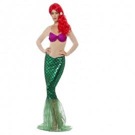 Costume da Sirena Sexy di Lusso Verde