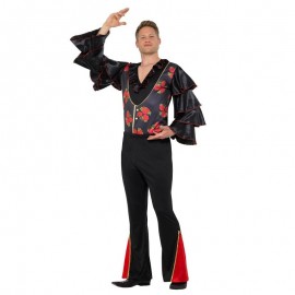 Costume Flamenco Nero e Rosso Uomo Online