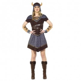 Costume da Vichingo Marrone Donna Online