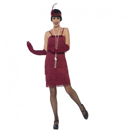 Costume da Charleston Rosso Economico