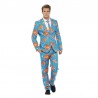 Costume Completo Azzurro con Pesci Uomo Economico