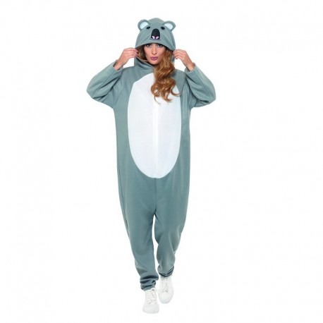 INCHARACTER Costume Da Koala Per Neonato: Tuta Intera Con Cappuccio E Scarpine, Completo Carnevale Bimbo 6-12 Mesi