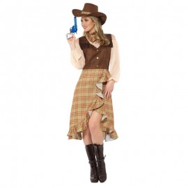 Costume da Cowgirl Marrone Online