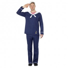 Costume da Marinaio Blu e Bianco Uomo Online