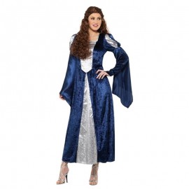 Costume da Cortigiana Medievale Azzurro Online