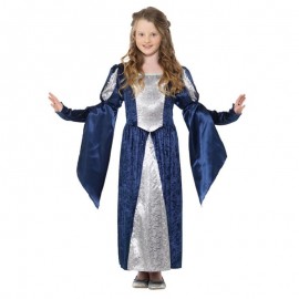 Costume Medievale Azzurro Bambina Online