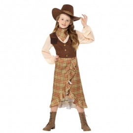 Costume da Cowgirl Marrone Bambina Online