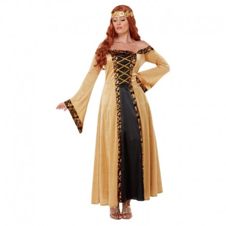 Acquista Costume Dorato da Contessa Medievale