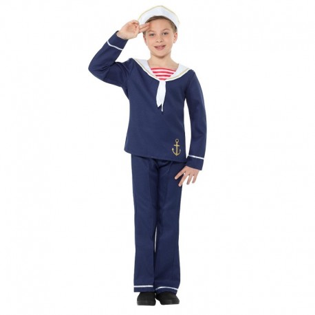 Costume da Marinaio Blu Bambino Online