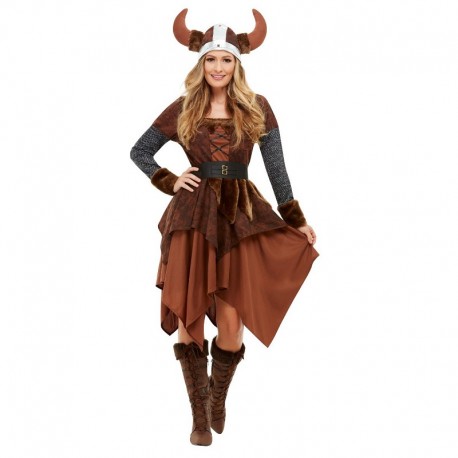 Costume da Regina Vichinga Marrone Online