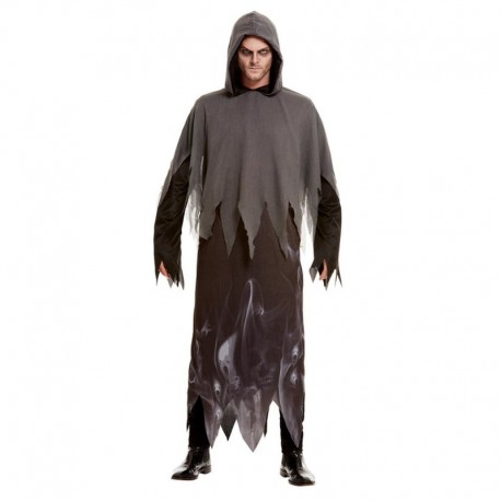 Costume da Fantasma Ghoul Nero Uomo Economico