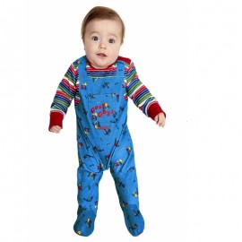 Costume da Chucky per Neonato Rosso e Azzurro Economico