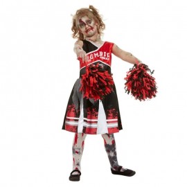 Costume da Cheerleader Zombie Bambina Economico