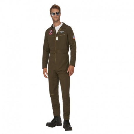 Costume da Aviatore Verde Top Gun in Offerta