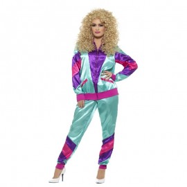 Costume Tuta Lucida Anni '80 Donna Online