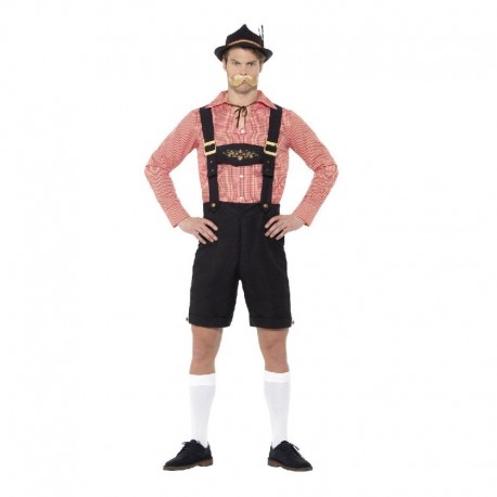 Costume Oktoberfest Rosso Economico 