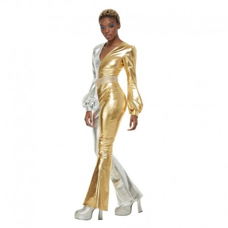 Acquista Costume Discoteca Anni 70 Oro e Argento