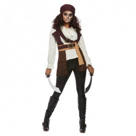 Costume da Pirata da Spirito Oscuro Marrone Online