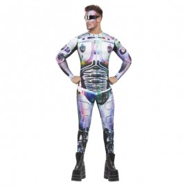 Costume da Cyber Alieno Economico