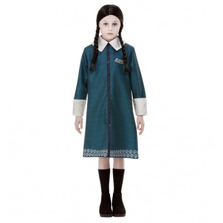 Costume Nero da Mercoledì della Famiglia Addams Ragazza Economico