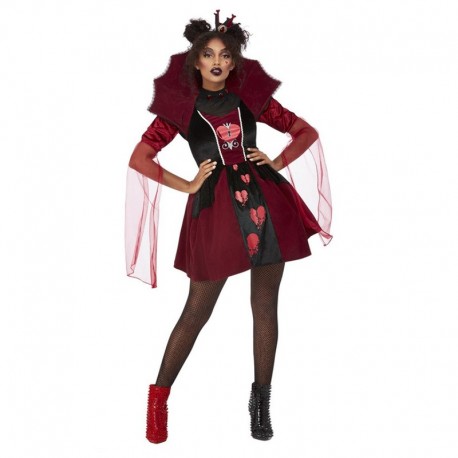 Costume da Regina di Cuori Rotti Rosso Online