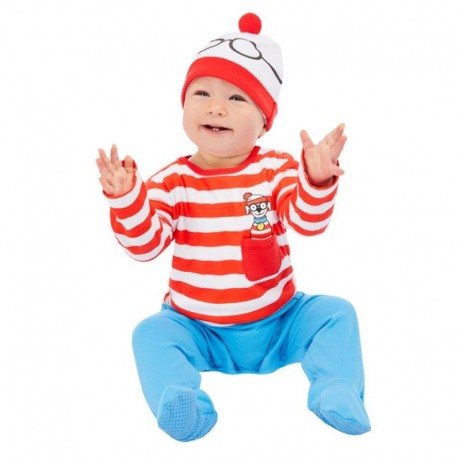 Costume Dov'è Sally Neonato Rosso e Bianco Online