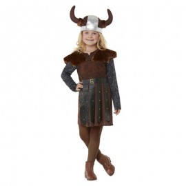 Costume da Principessa Vikinga Marrone Economico 