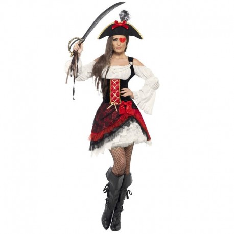 Costume da Piratessa Rosso Store 