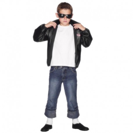 Costume da T-Birds Grease Nero Bambino Economico