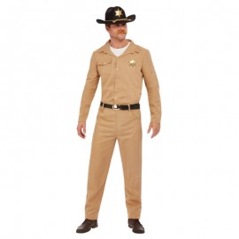 Costume da Sceriffo Anni 80 Beige in Offerta 